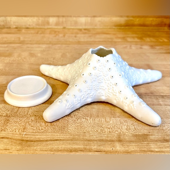 5/$20 Vintage Sea Star candle holder & shade, "fine bone China", some scuffs - Picture 3 of 5
